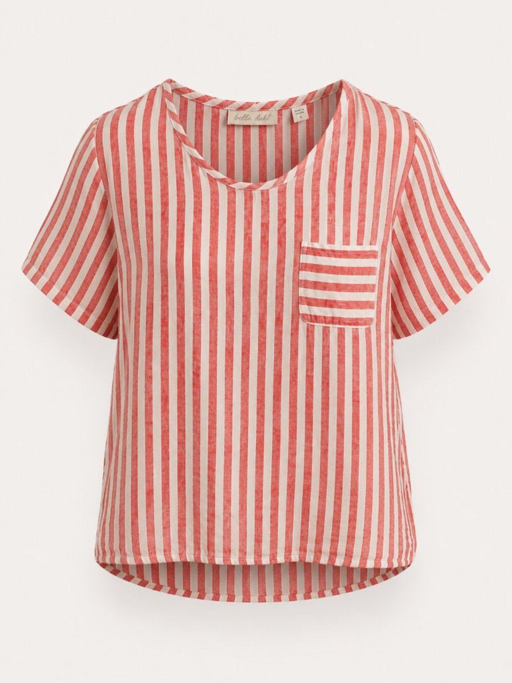 100% Linen Striped Christian Siriano Top XL